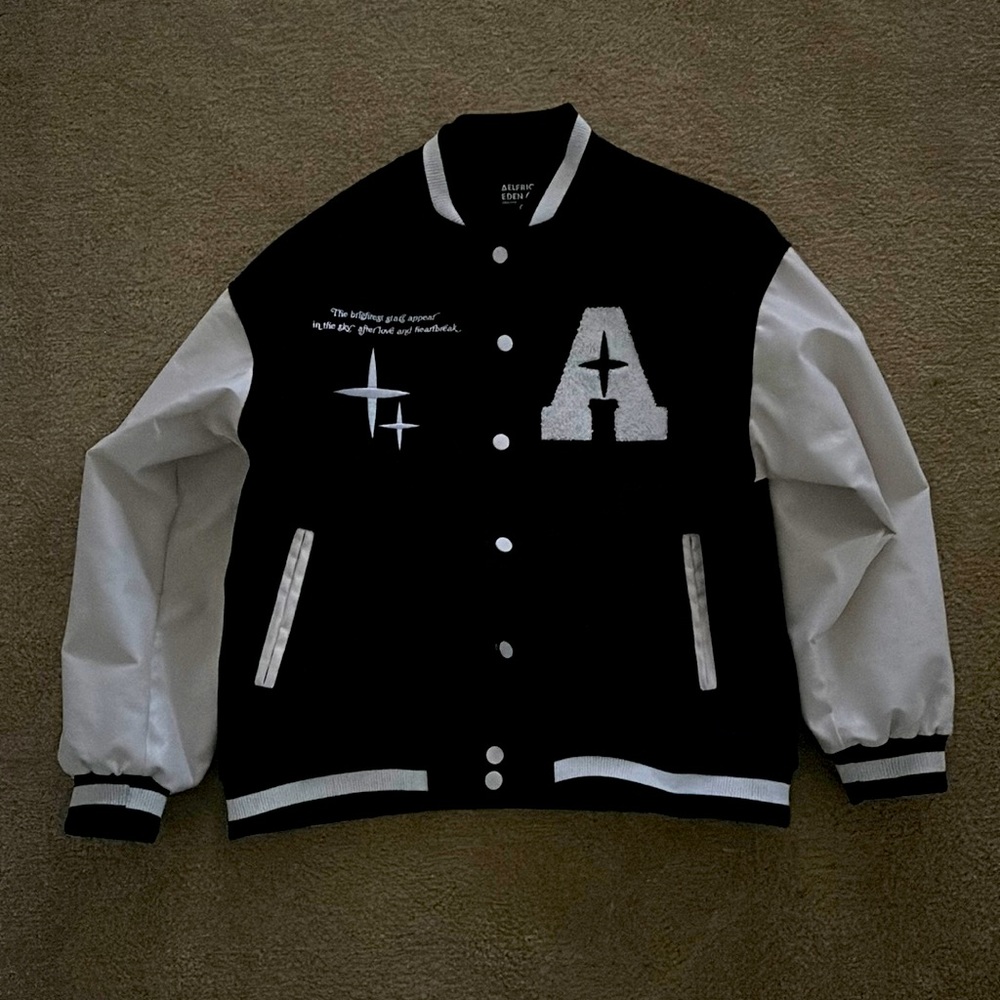 Never worn Aelfric Eden Varsity Jacket size Small